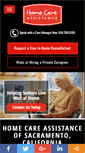 Mobile Screenshot of homecareassistancesacramento.com